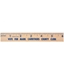 Picture of 6" Natural Finish Flat Wood Rulers