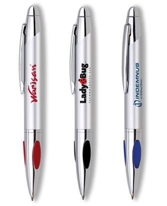 Twist Action Brass Ballpoint Pen w/ Cushion Grip
