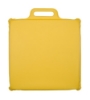 Square Vinyl Stadium Seat Cushions - 1" Foam Bright Gold