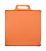 Square Vinyl Stadium Seat Cushions - 1" Foam Orange