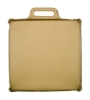 Square Vinyl Stadium Seat Cushions - 1" Foam Metallic Gold