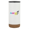 16 Oz. Wellington Stainless Steel Tumbler White Full Color Imprint