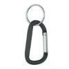 6MM Carabiner with Split Ring Black