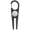 Aluminum Divot Tool With Ball Marker Black