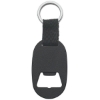 Metal Key Tag with Bottle Opener Black