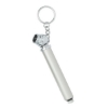 Mini Tire Gauge Key Chain Silver