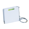 Square Level Tape Measure Key Tag White