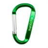 Carabiner Clip Keychain Green