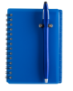 Translucent PVC Cover w/ Spiral Bound Journal Blue