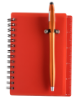 Translucent PVC Cover w/ Spiral Bound Journal Red