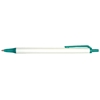 Orlando Pens White Barrel with Teal Trim