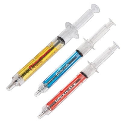 Syringe Pens with Blue Ink