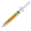 Yellow Syringe Pens with Blue Ink