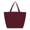 YYaYa Budget Non-Woven Shopper Totes-Burgundy