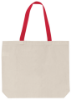 Shoulder Tote Natural/Red