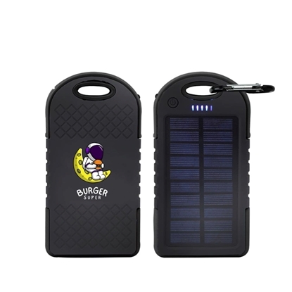 4000 MAH Solar Power Bank W/ Carabiner