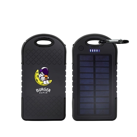 4000 MAH Solar Power Bank W/ Carabiner