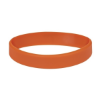 Custom Embossed Silicone Wristbands - 8" x 3/4" Burnt Orange