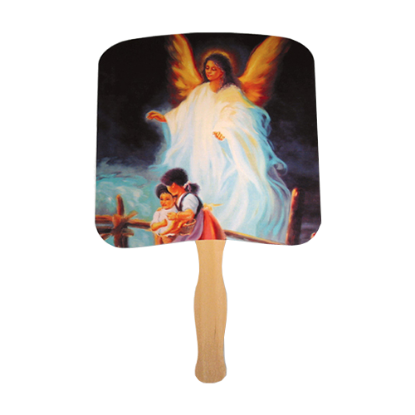 Chruch Guardian Angel Hand Fans