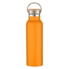 21 Oz. Liberty Stainless Steel Bottle With Wood Lid- Orange