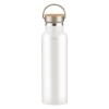 21 Oz. Liberty Stainless Steel Bottle With Wood Lid- White