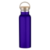 21 Oz. Liberty Stainless Steel Bottle With Wood Lid- Purple
