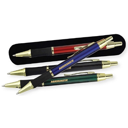 European Style Rubber Grip Metal Pens