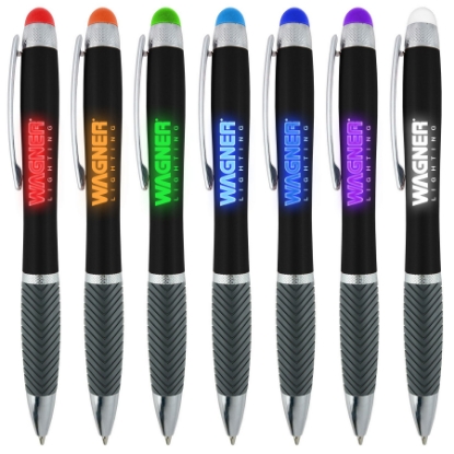 Logo Light Up Stylus Colored Pens