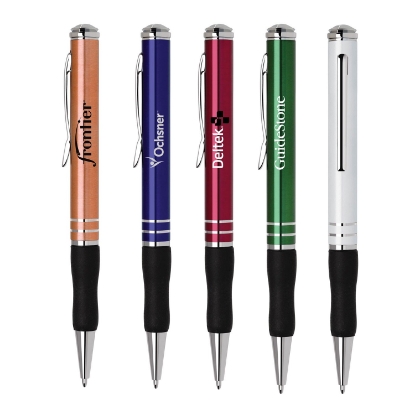 Aluminum Twist Action Ballpoint Pen w/Grip