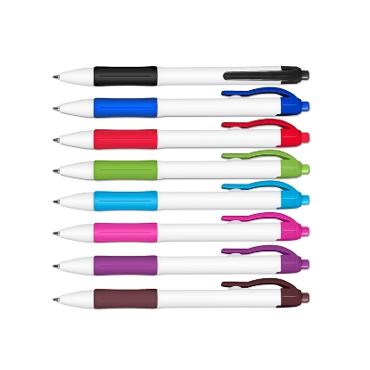 Zebra Sarasa Dry X-20-WH Retractable Gel Pens With Rubber Grip