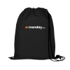 Non Woven Drawstring Backpack - Full Color Black