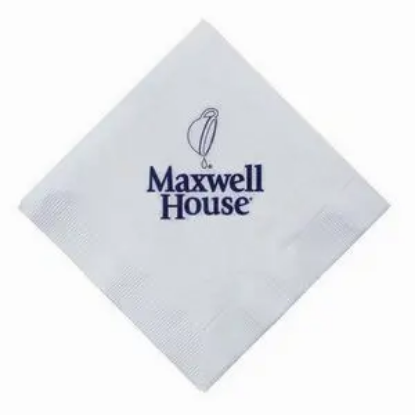 Picture of 5" X 5" White 3-Ply Beverage Napkins