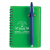 Translucent PVC Cover w/ Spiral Bound Journal Green
