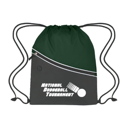 Custom Logo Two-Tone Hit Sports Pack Forest Green With Black