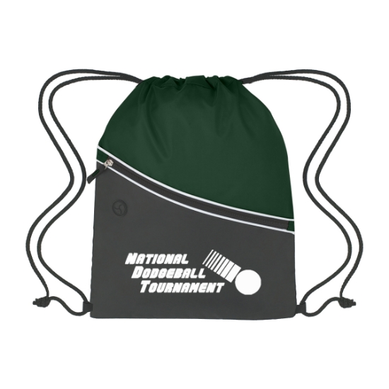 Custom Logo Two-Tone Hit Sports Pack Forest Green With Black