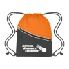 Custom Logo Two-Tone Hit Sports Pack Orange With Black