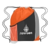 Custom Logo Tri-Color Sports Pack Black With Orange