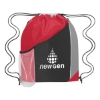 Custom Logo Tri-Color Sports Pack Black With Red