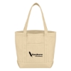 Custom Logo Small Cotton Canvas Yacht Tote Natural