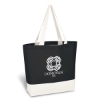 Custom Logo Charisma Laminated Non-Woven Tote Bag Black