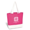 Custom Logo Charisma Laminated Non-Woven Tote Bag Fuchsia