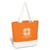 Custom Logo Charisma Laminated Non-Woven Tote Bag Orange