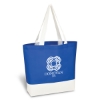 Custom Logo Charisma Laminated Non-Woven Tote Bag Royal Blue