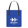 Custom Logo Non-Woven Shopper's Pocket Tote Bag Royal Blue