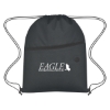 Custom Logo Non-Woven Hit Sports Pack with Front Zipper Black