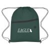 Custom Logo Non-Woven Hit Sports Pack with Front Zipper Forest Green