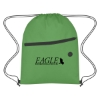 Custom Logo Non-Woven Hit Sports Pack with Front Zipper Lime