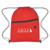 Custom Logo Non-Woven Hit Sports Pack with Front Zipper Red