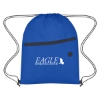 Custom Logo Non-Woven Hit Sports Pack with Front Zipper Royal Blue