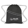 Custom Logo Non-Woven Two-Tone Hit Sports Pack Black With Black